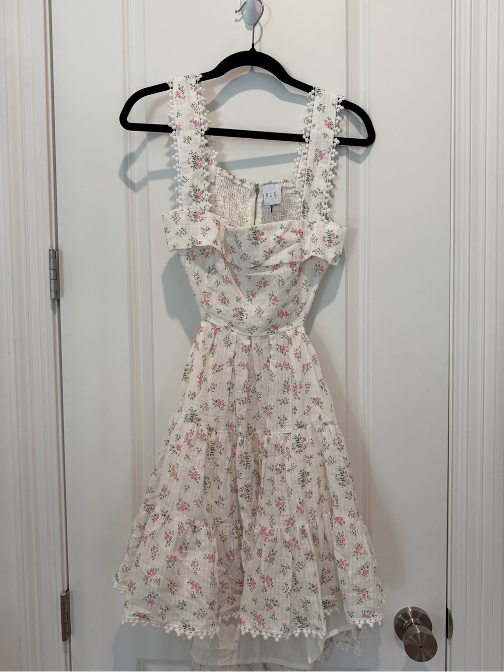 NWT Mable Floral Cotton Sundress with Lace Trim